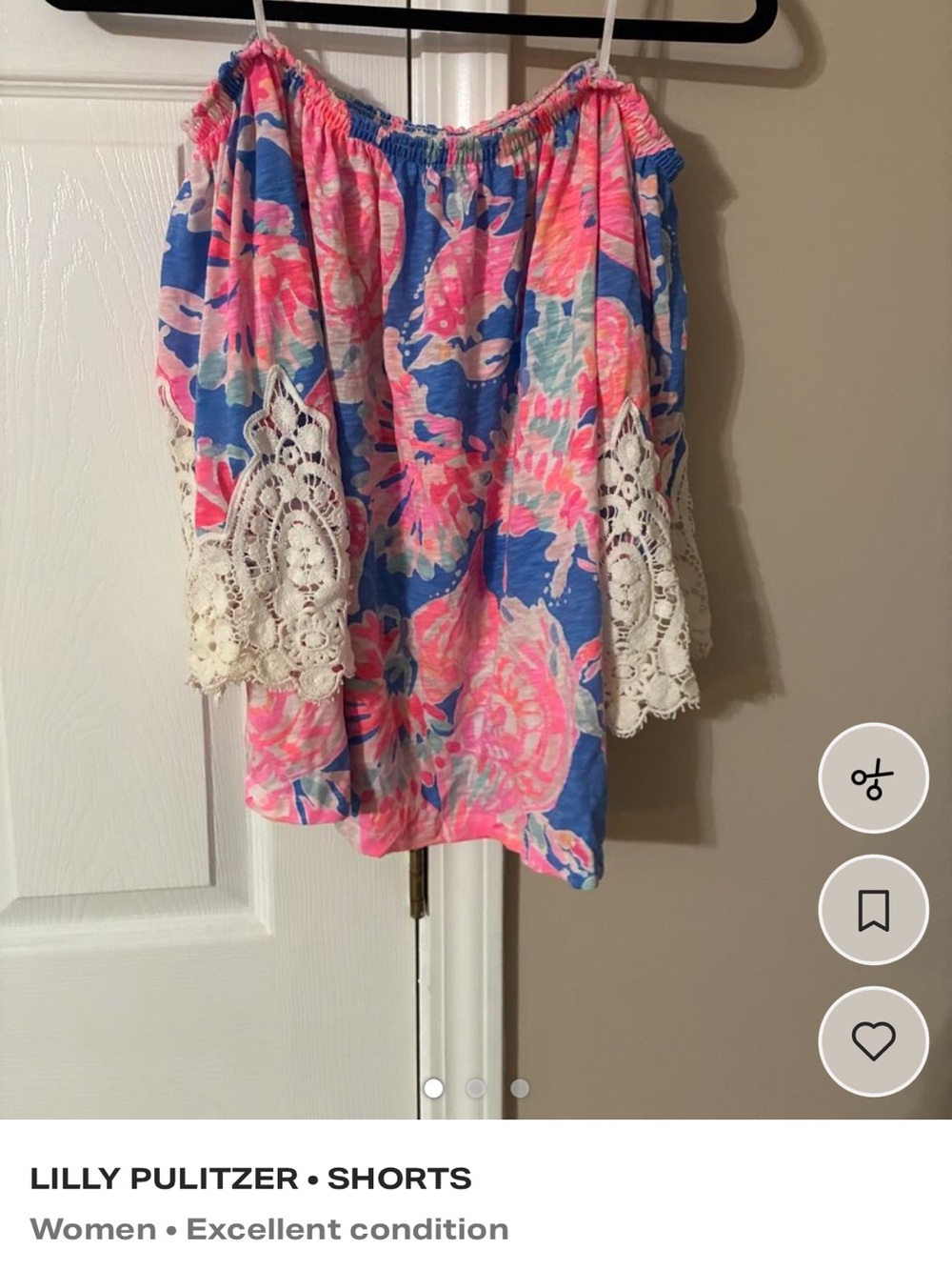 Lilly Pulitzer Off-Shoulder - Picture 2 of 4